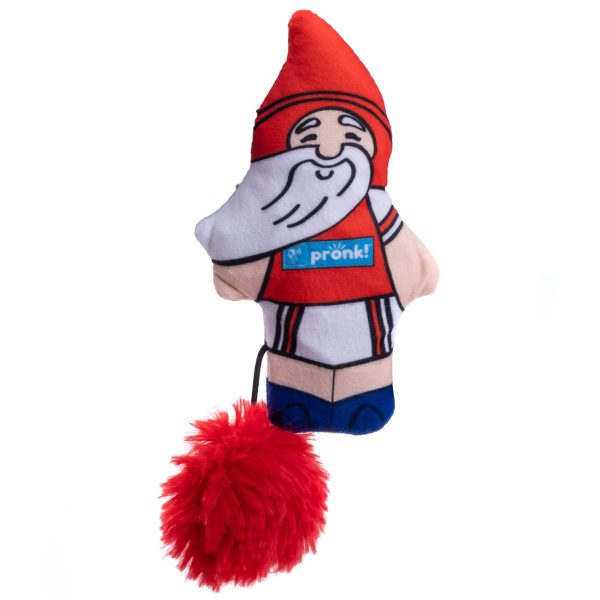Pronk! Goal Soccer Player Garden Gnome 6 Inch Plush with Bell Ball Crinkle Cat Toy with Chirpy Bird Sound For Discount