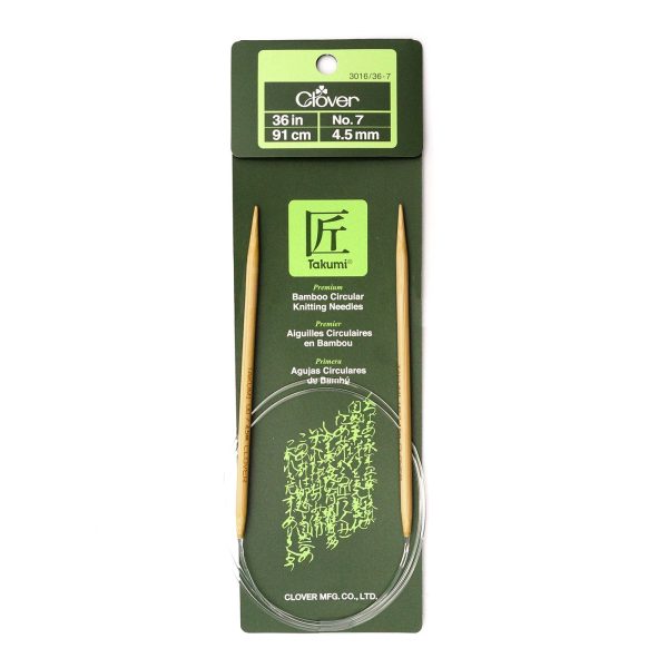 Takumi Bamboo Knitting Needles Circular 36  No. 0 (2.00mm) Hot on Sale - Image 4